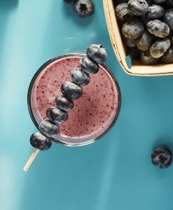 Blueberry Ginger Sizzle Smoothie makes the morning better.