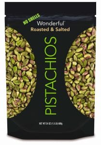 bag of wonderful shelled pistachios