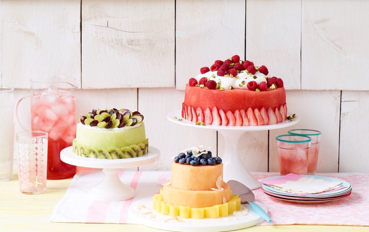 fresh fruit birthday cake