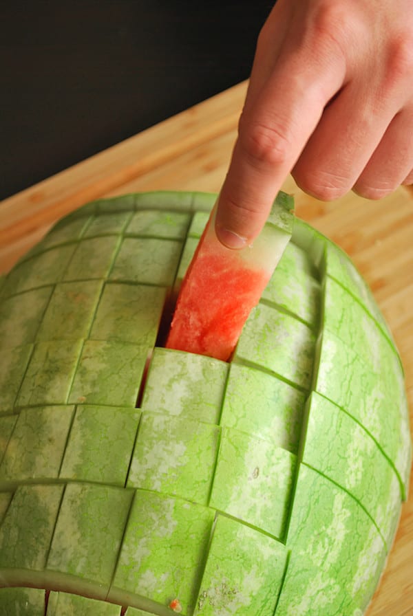 easiest way to cut watermelon 8