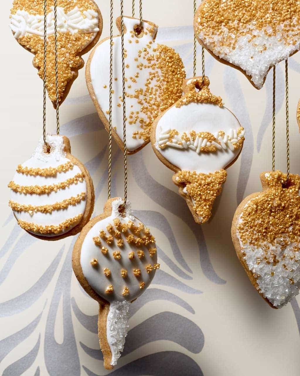 honey cinnamon cut out cookies with white sugar