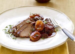 Use flavorful dried fruit and rich red wine to make Slow Cooker Brisket with Fruit and Wine Sauce for a comforting dinner.