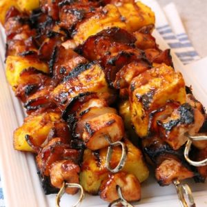 Tailgate Kabobs: BBQ Chicken and Pineapple