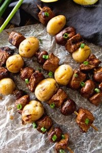 It's tailgating season! Forget burgers, try these fun kabob recipes at your next tailgate party. They've got meat, veggies, fruit and even candy!