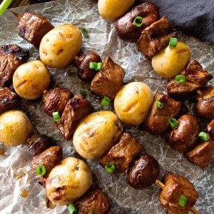 Tailgate Kabobs: Steak and Potato