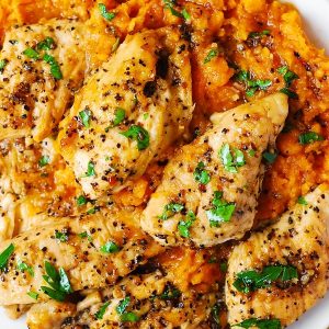 Maple-Glazed Chicken and Sweet Potatoes