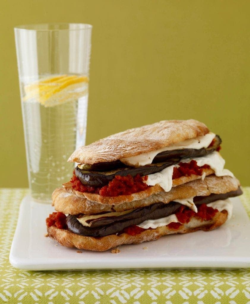 Easy Mozzarella and Eggplant Panini Tara Teaspoon