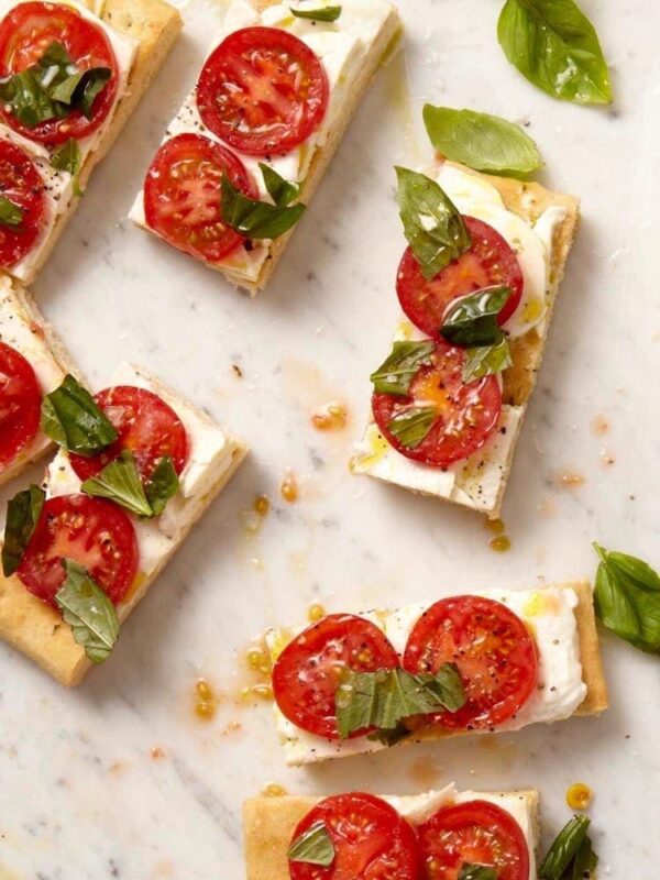 Easy Caprese On Focaccia Recipe - Appetizer or Side - Tara Teaspoon