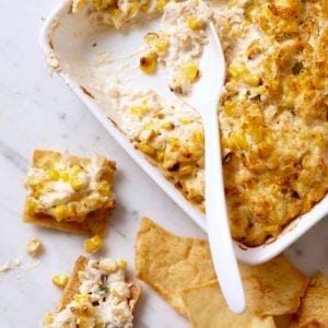 grilled corn and crab dip recipe image