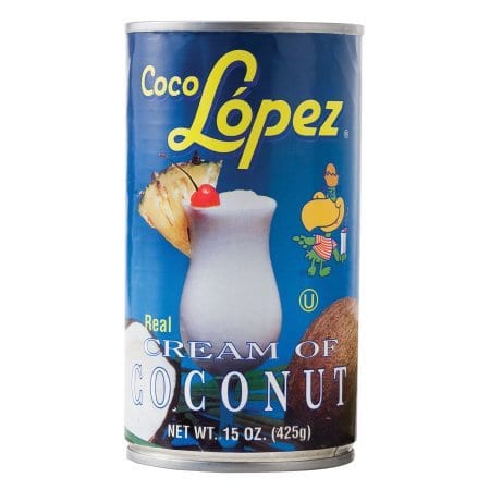 Can of cream of coconut 