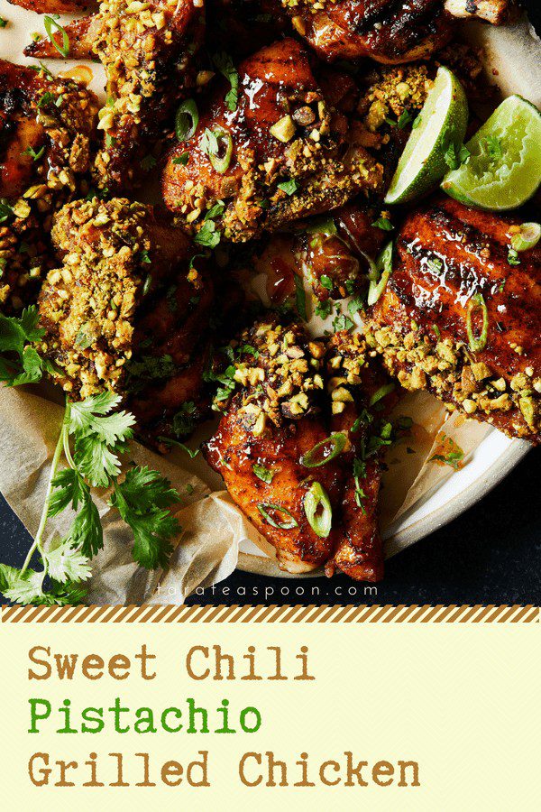 sweet chili pistachio grilled chicken pin