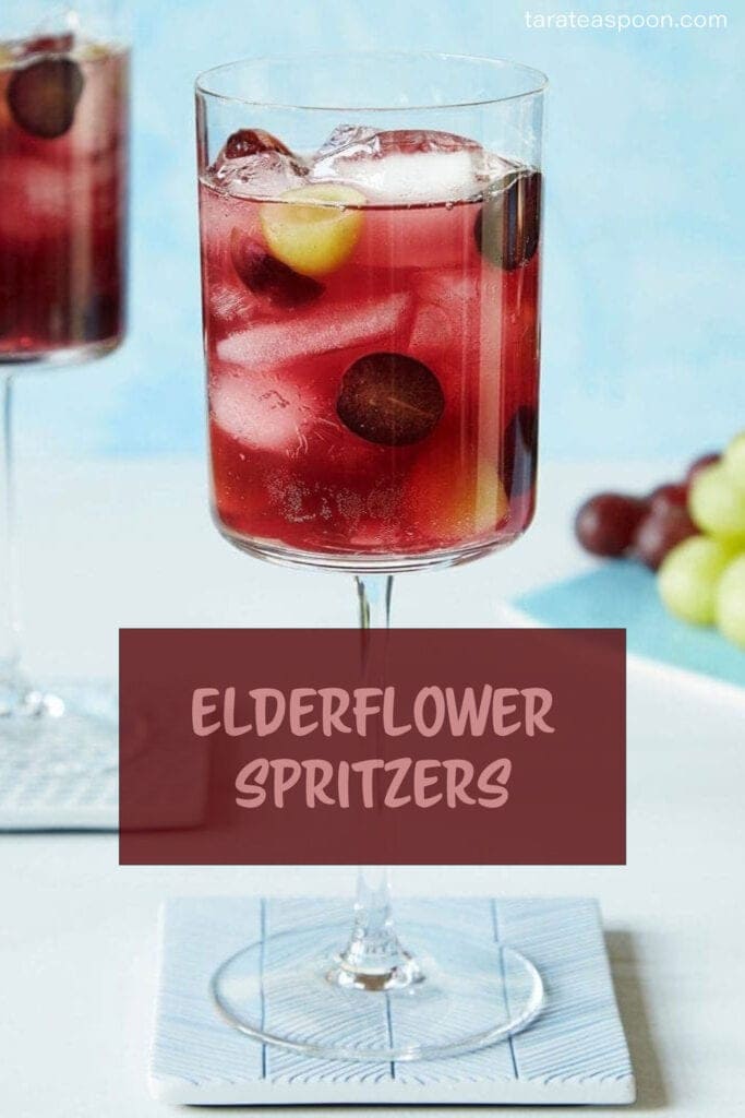 grape and elderflower mocktail drink