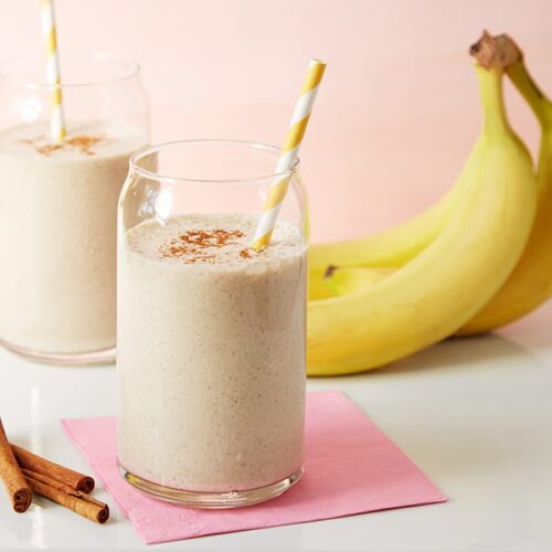 protein booster almond and banana smoothie