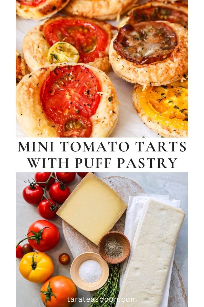 Mini Tomato Tarts Recipe with Puff Pastry
