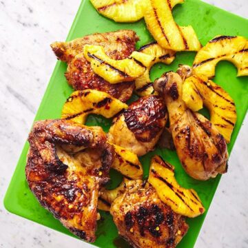 tropical chicken with grilled pineapple
