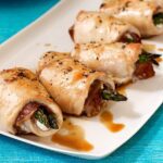 Chicken and Asparagus roll ups feature