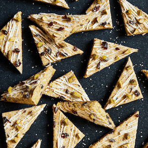 Pistachio and cherry cookie bars