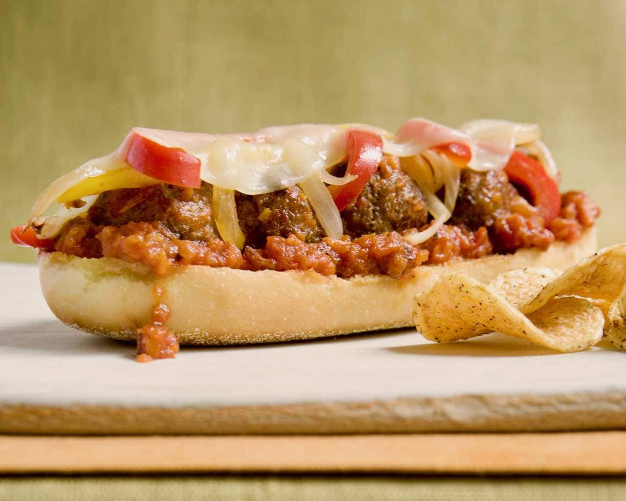 Open Faced Meatball Sub Tara Teaspoon