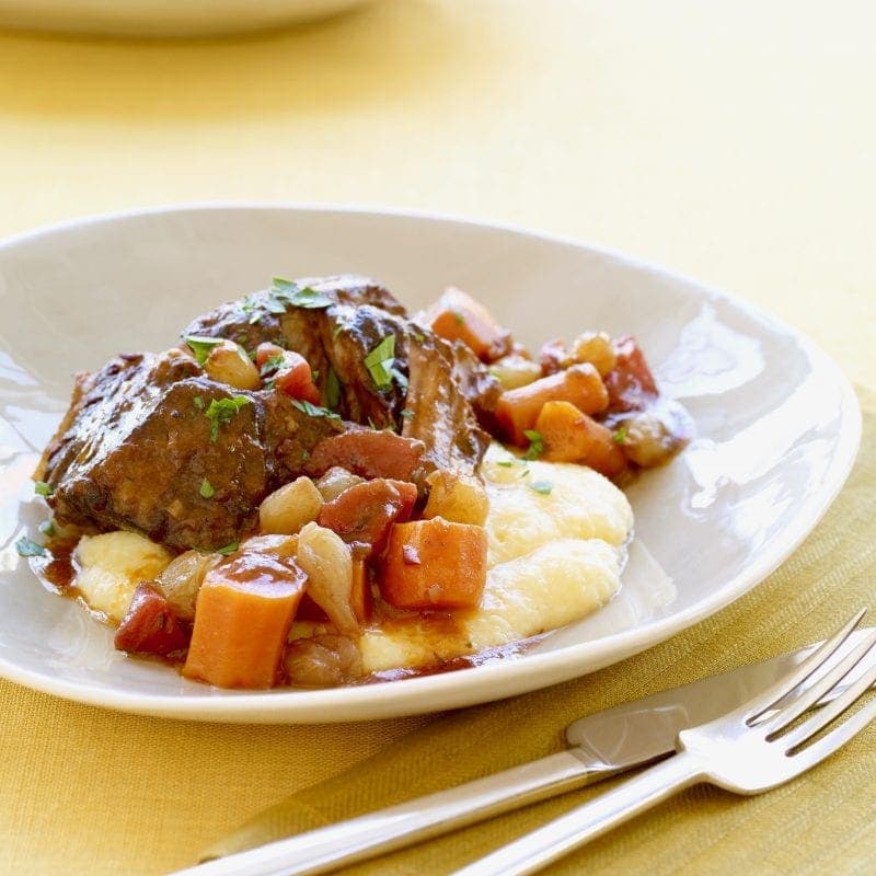 Short Ribs With Cheesy Polenta - Tara Teaspoon