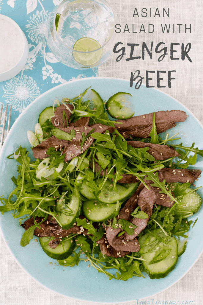 Asian Salad with Ginger Beef pin