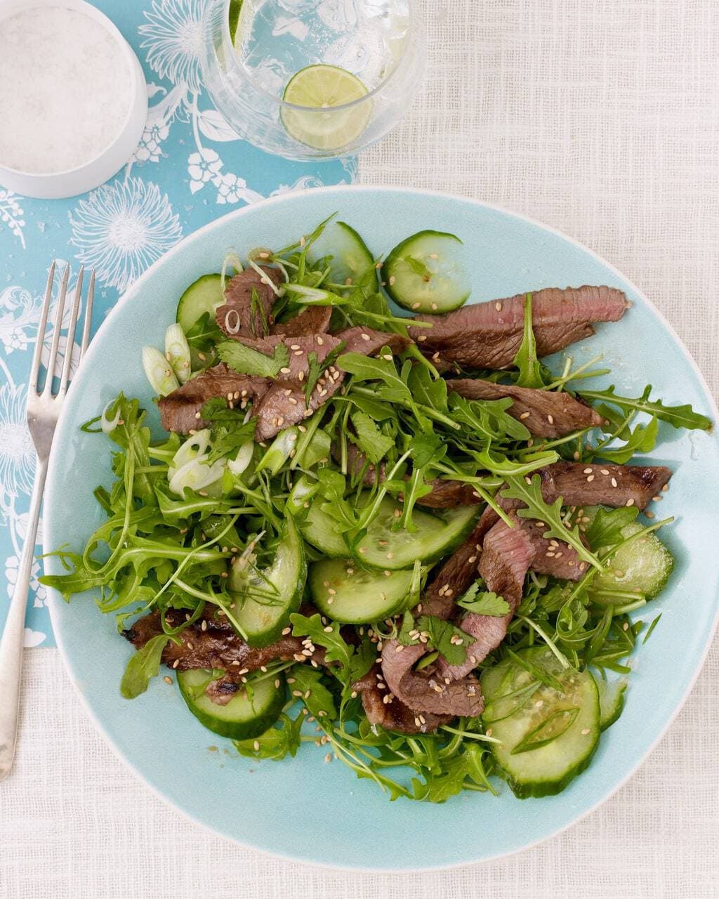 Sesame Ginger Beef Salad Tara Teaspoon