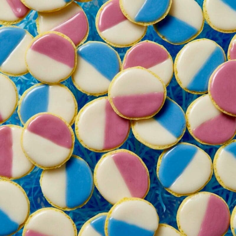 Pastel Black and White Cookies for Spring - Tara Teaspoon