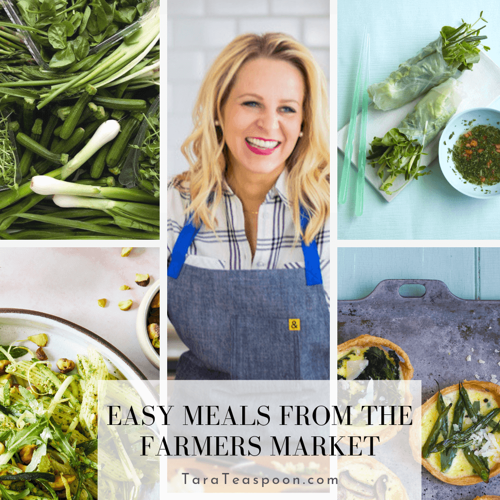 Make meals using farmers market produce