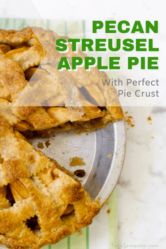 pecan streusel apple pie pin