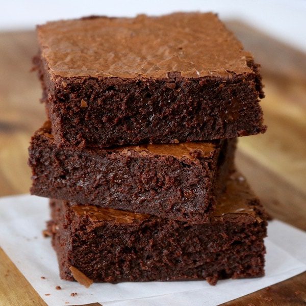 Classic fudgy brownies were not the original brownie recipe!