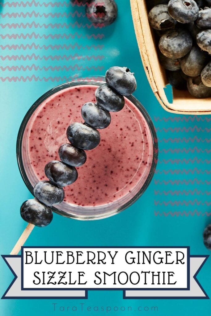 blueberry ginger smoothie pin