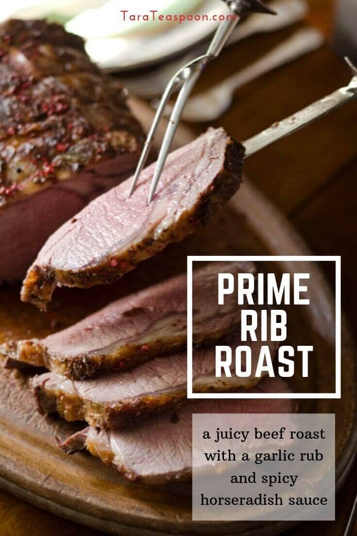 Prime rib roast slicing with details