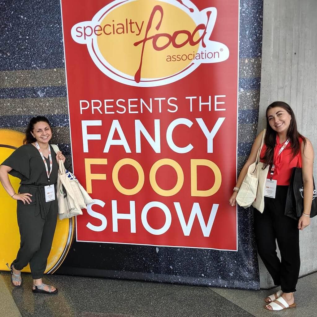 the interns at the fancy food show