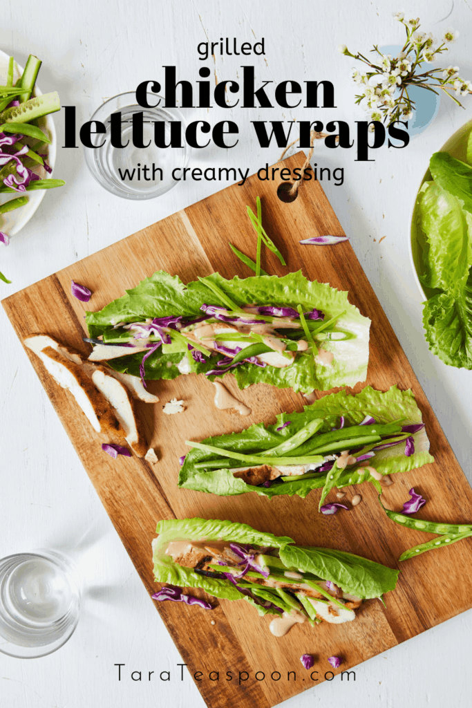 chicken lettuce wraps pin