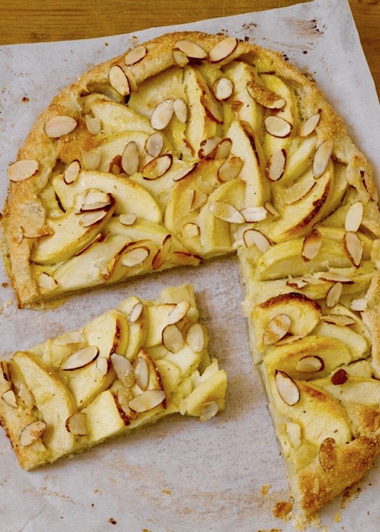 Rustic Apple Tart Recipe with Almond Frangipane - Tara Teaspoon