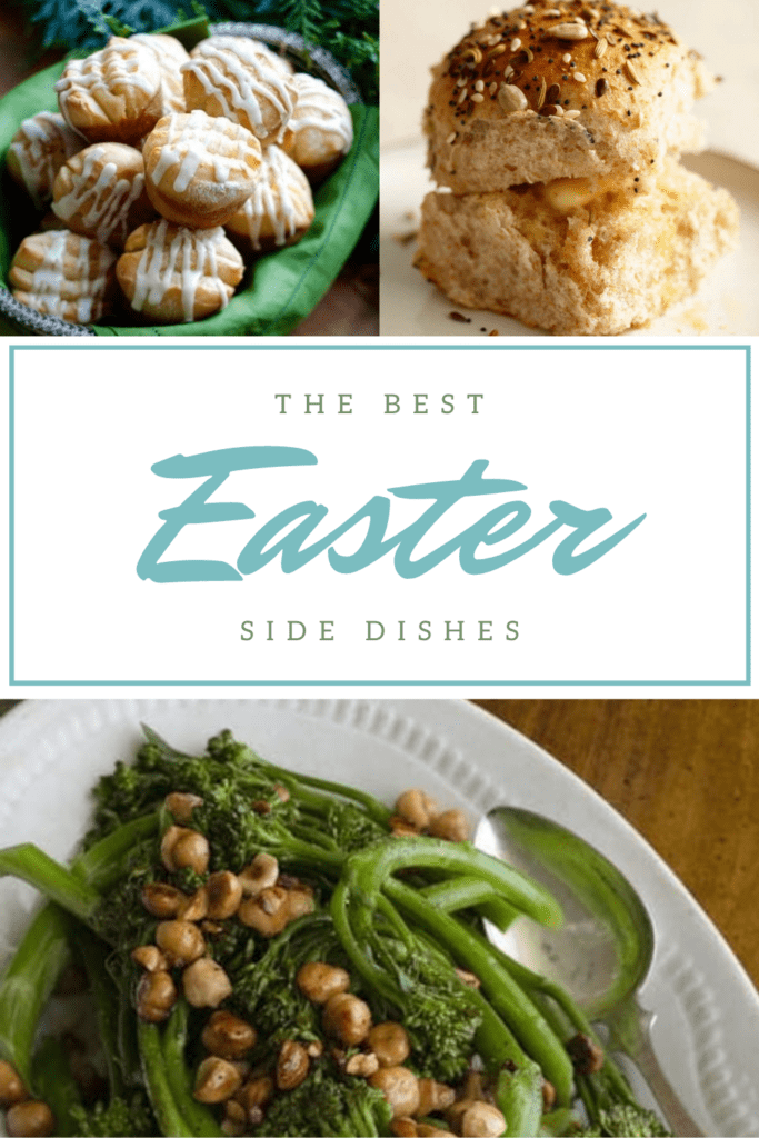 Best Easter side dieshes pin with three photo collage