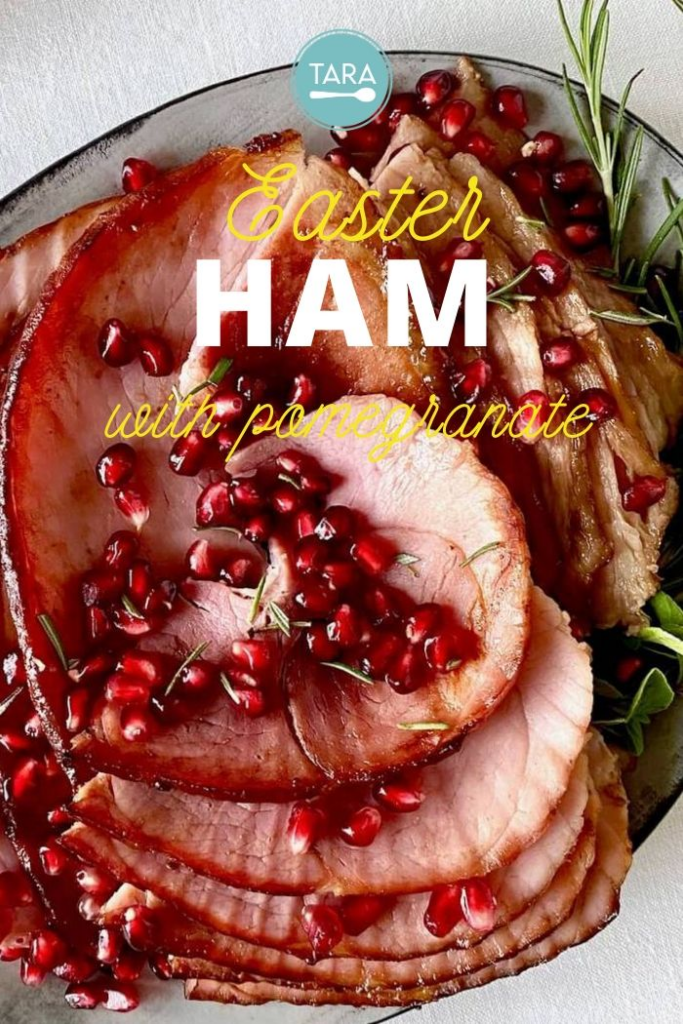 Holiday Ham with Pomegranate and Brown Sugar Glaze
