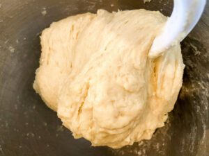 mixing roll dough