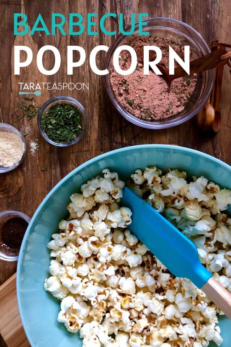 Barbecue Popcorn With An Easy BBQ Seasoning Mix Tara Teaspoon