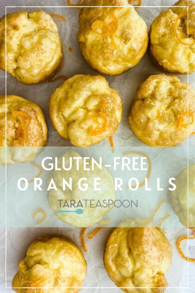 gluten free orange rolls made like muffins