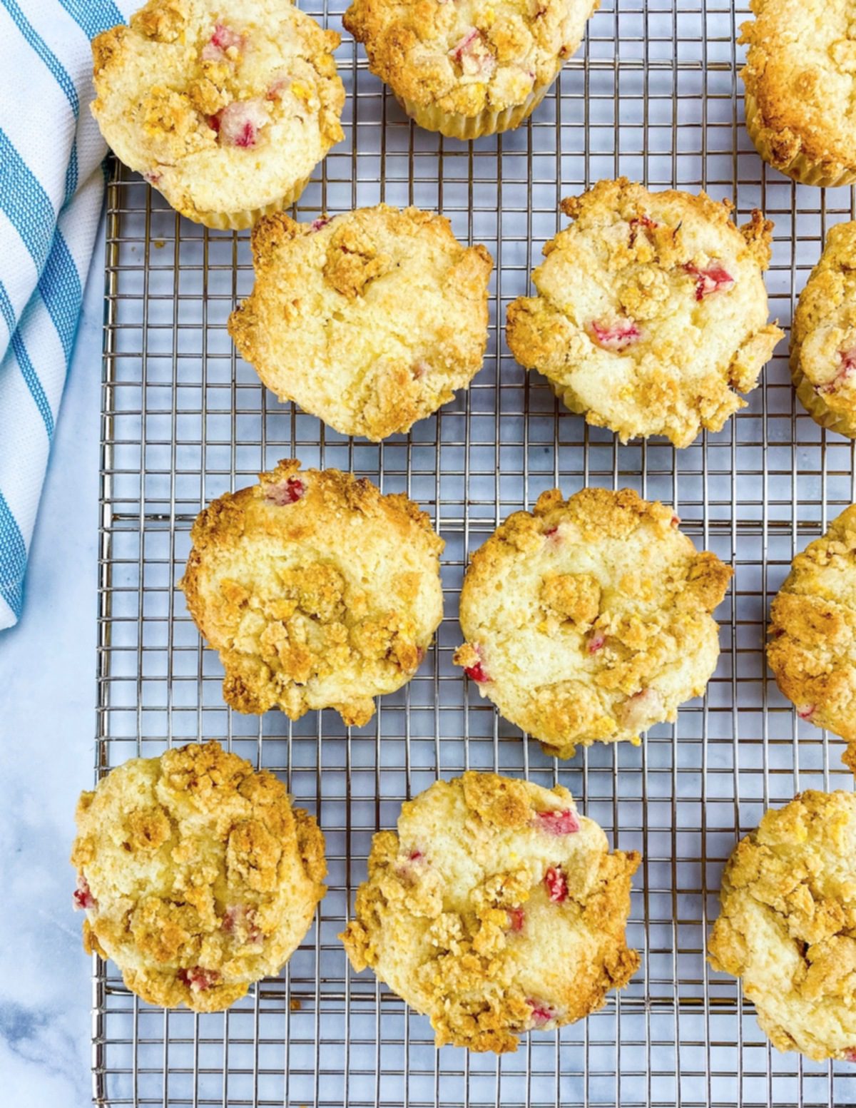 baked muffins on a cooling rack