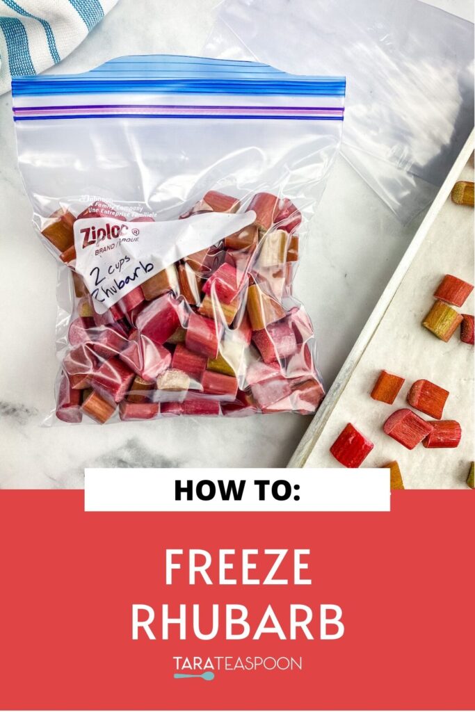 pin for how to freeze rhubarb