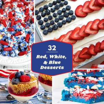 4th of july desserts collage