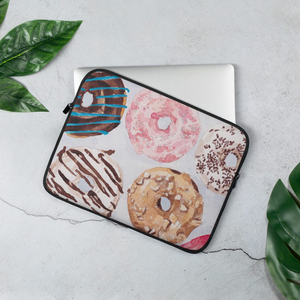 Download Donut Laptop Sleeve | Tara Teaspoon