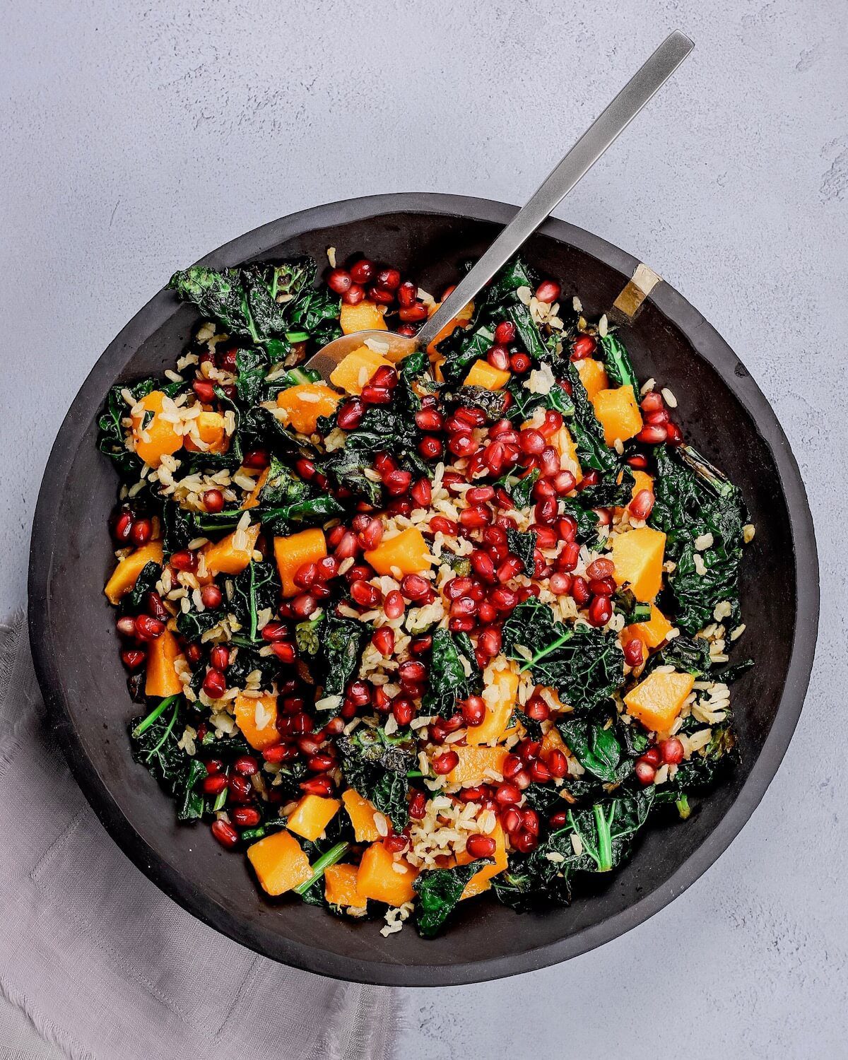 Brown Rice Bowl With Turkey, Toasted Garlic and Kale Recipe - The