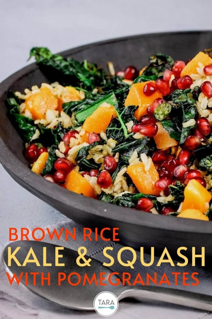 kale and squash salad pin