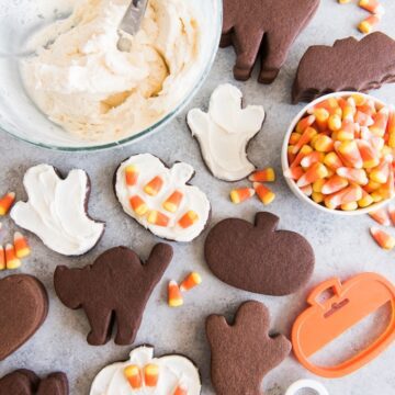 chocolate cut out sugar cookies