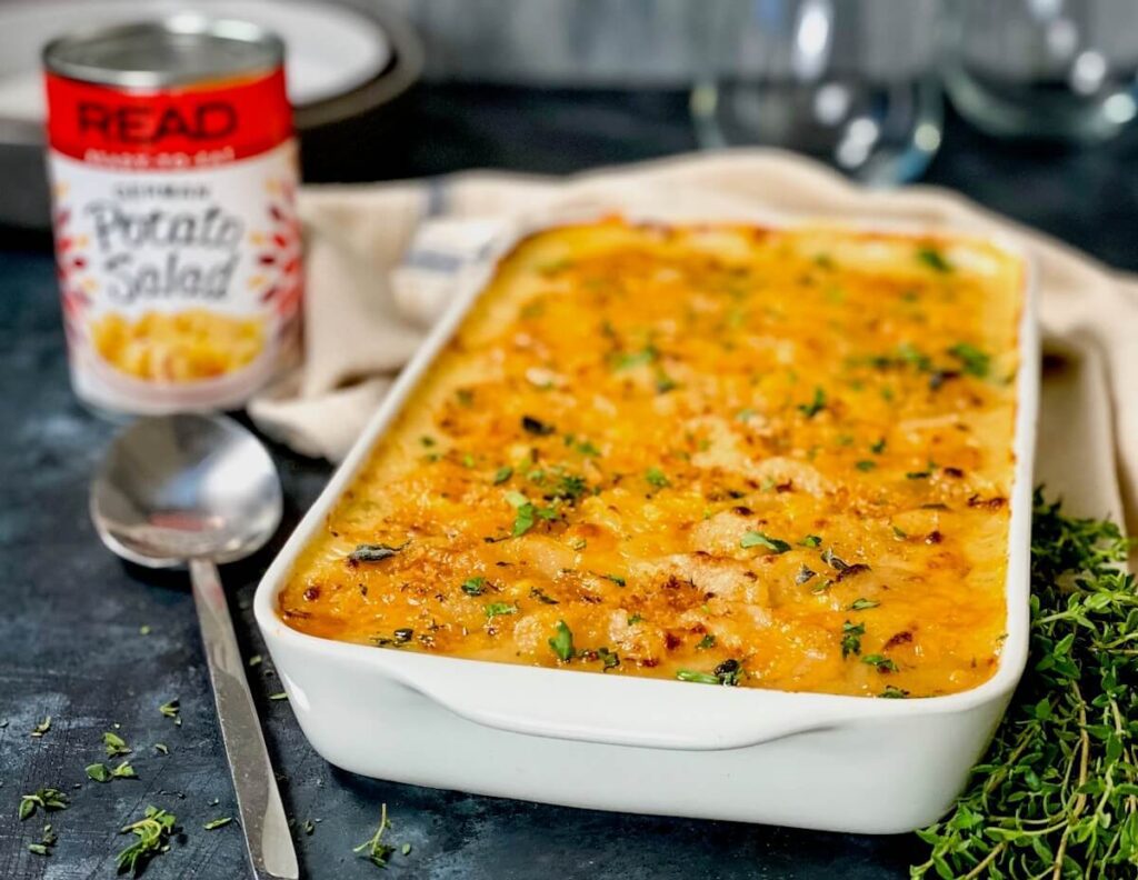 Shortcut Potato Cheese Casserole - German Potato Style - Tara Teaspoon