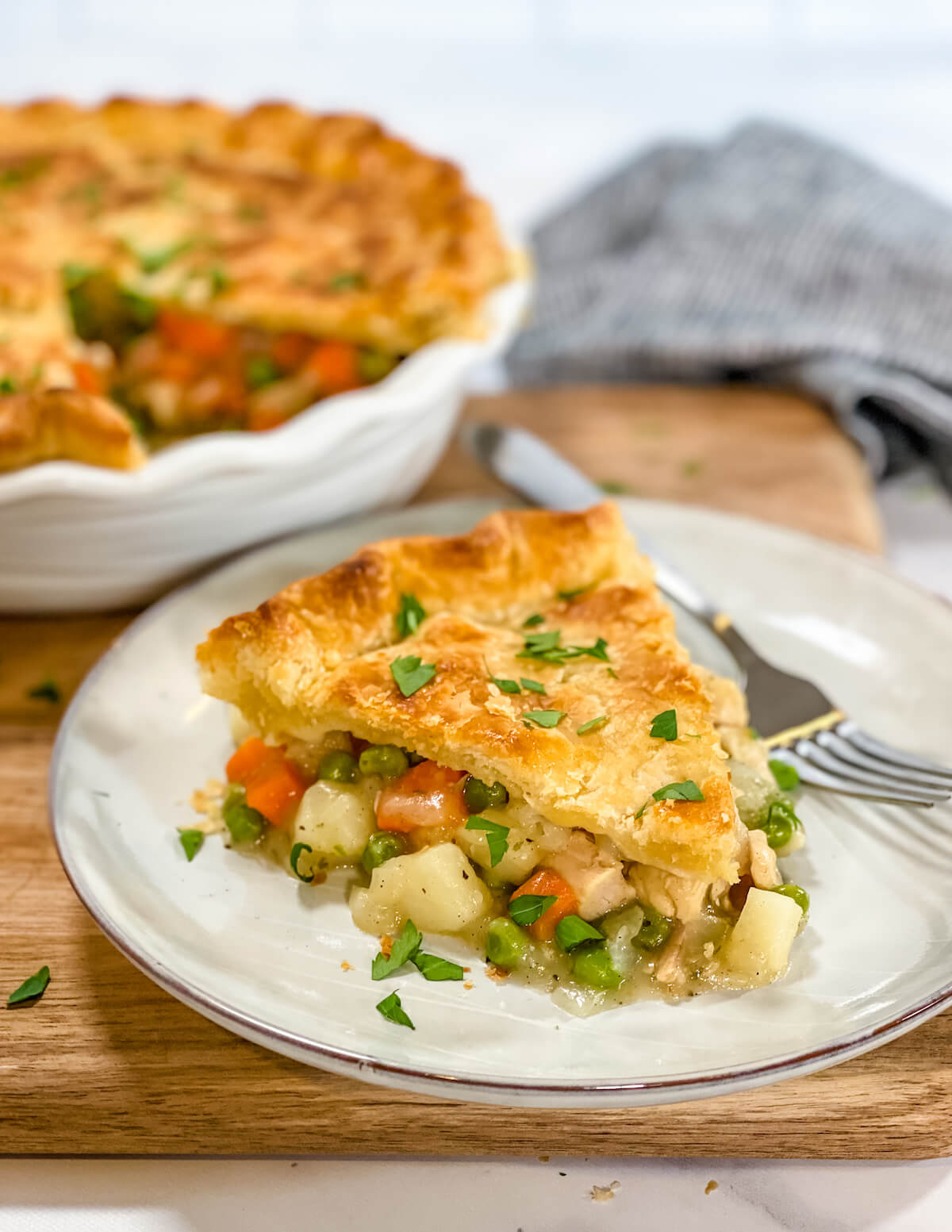 Easy Homemade Turkey Pot Pie with Gravy and Potatoes | Tara Teaspoon