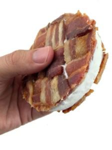 bacon ice cream sandwich