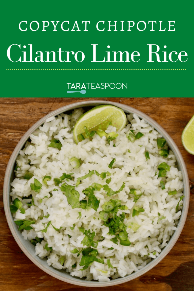 cilantro lime rice recipe pin